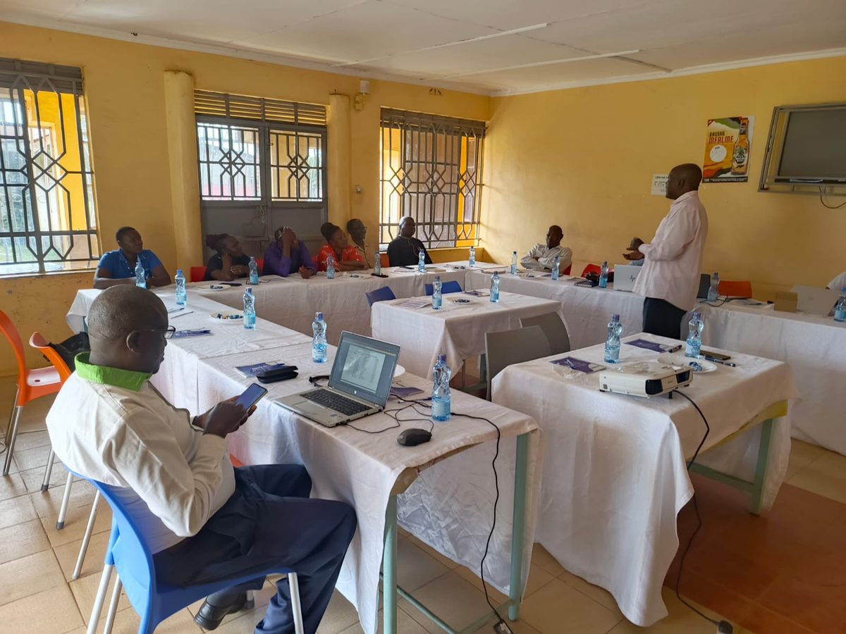 Training session with water scheme staff